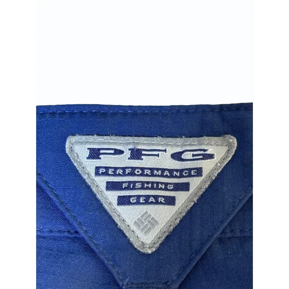 Columbia PFG Men's Blue Performance Fishing Shorts Rip Stop Size 42 - Picture 6 of 13